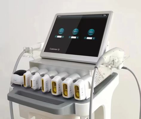 7D HIFU Beauty Machine Liposonic Vaginal Tightening Gold RF 3 In 1 Beauty Machine