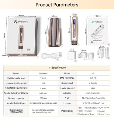Handheld Introduction Device Microcrystalline Pen Stainless Steel Material