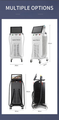 1200W Laser Hair Removal Permanent Machine 120J/cm2 With TEC Sapphire Contact Cooling