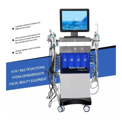 14 In 1 Peeling Hydro Microdermabrasion, Oxygen Jet Aqua Care, Deep Cleansing And Moisturizing Skin, Removes wrinkles