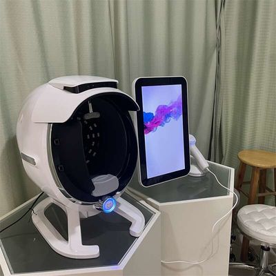 Beauty Salon Full Face Skin Test Machine With UV / RGB / PL Light Multilanguage Support